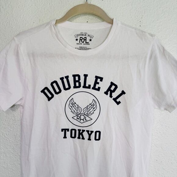 RRL Shirt Mens XS Double RL Tokyo Logo Crewneck Tee Tshirt Ralph Lauren Casual - Picture 5 of 9